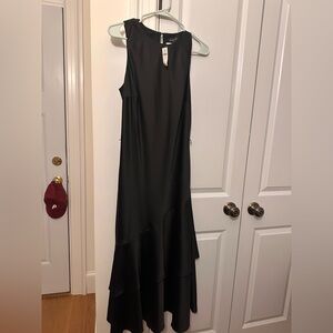 Banana Republic Black Satin Dress